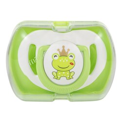 Mamajoo Orthodontic Design Soother Frog Prince & Green with Storage Box / 12+ Months - Thumbnail