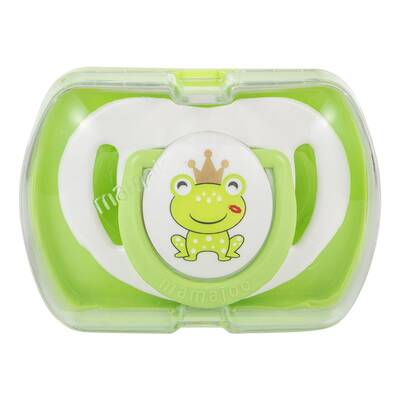 Mamajoo Orthodontic Design Soother Frog Prince & Green with Storage Box / 12+ Months