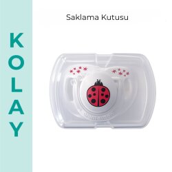 Mamajoo Orthodontic Soother, Red Ladybug, 12+ Mo, Storage Box - 6