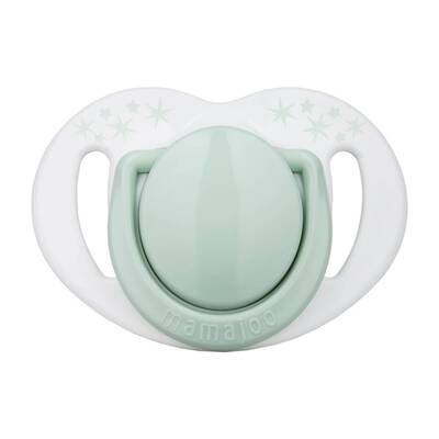 Mamajoo Orthodontic Design Soother Powder Green with Sterilization&Storage Box 0+ months