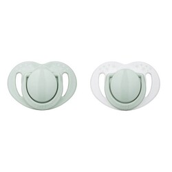  - Mamajoo Orthodontic Design Soother Powder Green with Sterilization&Storage Box 12+ months
