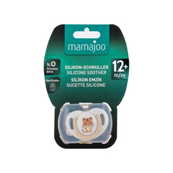 Mamajoo Orthodontic Design Soother Tiger & Ecru with Storage Box / 12+ Months - Thumbnail