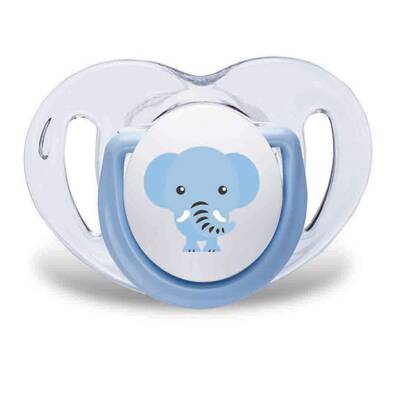 Mamajoo Orthodontic Design Twin Soothers (Blue-Elephant) 0+ months