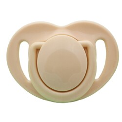Mamajoo Orthodontic Design Twin Soothers (Ecru-Tiger) 0+ months - Thumbnail