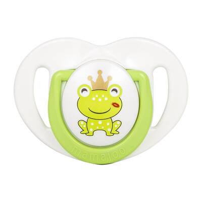 Mamajoo Orthodontic Design Twin Soothers (Green-Frog Prince) 0+ months