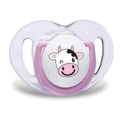  Mamajoo Orthodontic Design Twin Soothers (Pink-Cow) 12+ months