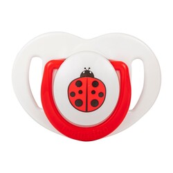 Mamajoo Orthodontic Design Twin Soothers (Red-Ladybug) 0+ months - Thumbnail