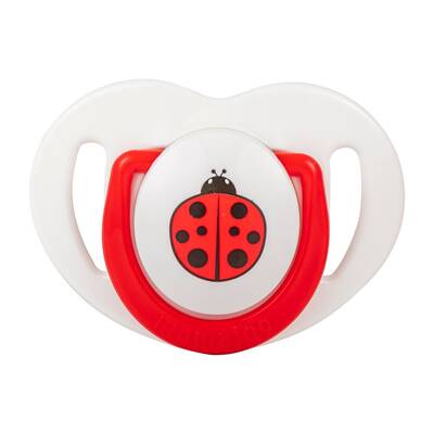 Mamajoo Orthodontic Design Twin Soothers (Red-Ladybug) 0+ months
