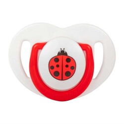 Mamajoo Orthodontic Design Twin Soothers (Red-Ladybug) 0+ months - 2
