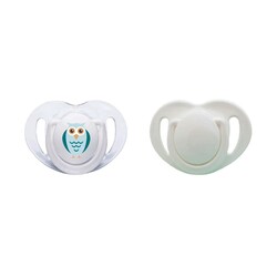 Mamajoo - Mamajoo Orthodontic Design Twin Soothers (White-Owl) 0+ months