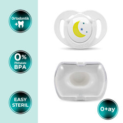 Mamajoo Orthodontic Soother Night & Day with Storage Box / 0+ Months - 2