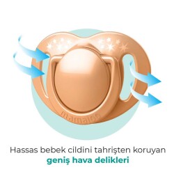 Mamajoo Ortodontik Damaklı Emzik, Powder Blush, 12+ Ay, Emzik Saklama & Sterilizasyon Kutulu, İkili Set - 5