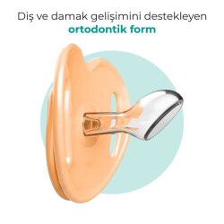 Mamajoo Ortodontik Damaklı Emzik, Powder Blush, 12+ Ay, Emzik Saklama & Sterilizasyon Kutulu, İkili Set - 3