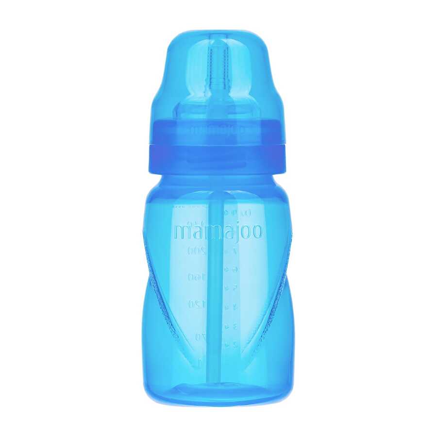 Mamajoo Akıtmaz Pipetli Bardak, 270 ml, Mavi, 12+ Ay, 1 Adet - Mamajoo