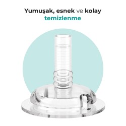 Mamajoo Akıtmaz Pipetli Bardak, 270 ml, Mavi, 12+ Ay, 1 Adet - 4