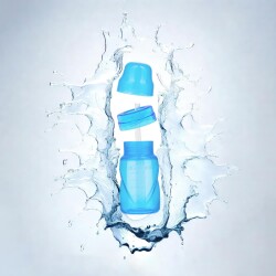 Mamajoo Akıtmaz Pipetli Bardak, 270 ml, Mavi, 12+ Ay, 1 Adet - 7