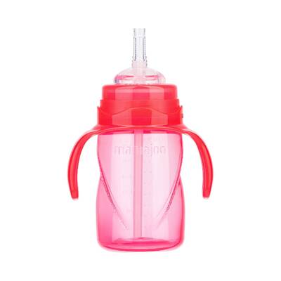 Mamajoo Akıtmaz Antikolik Pipetli Bardak 270 ml / Pembe & Biberon Kulpu 2'li Pembe / Mor