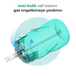 Mamajoo Akıtmaz Pipetli Bardak, 270 ml, Yeşil, 12+ Ay, 1 Adet - 3
