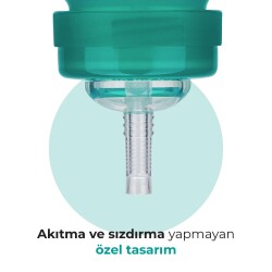 Mamajoo Akıtmaz Pipetli Bardak, 270 ml, Yeşil, 12+ Ay, 1 Adet - 5