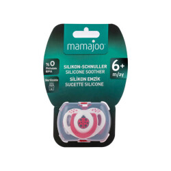 Mamajoo Schnuller im kieferorthopädischer Design Marienkäfer & Rot mit Aufbewahrungsbox / 6+ Monate - 6