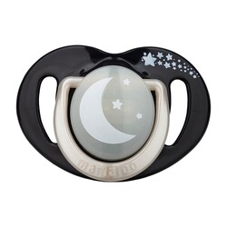 Mamajoo kieferorthopädische Design Schnuller Schwarz&Pearl mit Sterilisations- und Aufbewahrungsbox / Nacht&Tag 0+ Monate - Thumbnail