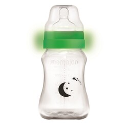 Mamajoo Nacht&Tag Babyflasche 270 ml & kieferorthopädische Design Schnuller 6+ Monate & Auslaufsichere Trink-Lernbecher Schwarz 160ml mit Griff - Thumbnail