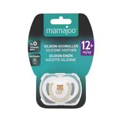 Mamajoo Schnuller im kieferorthopädischer Design Tiger & Ecru mit Aufbewahrungsbox / 12+ Monate - 8