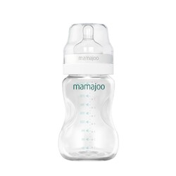 Mamajoo Silber Babyflasche 250 ml & Anti-Kolik-Flaschensauger mit Aufbewahrungsbox / 0+ Monate, klein, 2er-Pack - Thumbnail