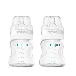 Mamajoo - Mamajoo Silber Babyflaschen 150 ml Doppelpack
