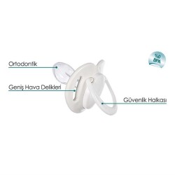 Mamajoo Ortodontik Damaklı Emzik, Gece & Gündüz, 12+ Ay, 2li Paket - 3