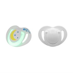 Mamajoo Ortodontik Damaklı Emzik, Gece & Gündüz, 12+ Ay, 2li Paket - 1