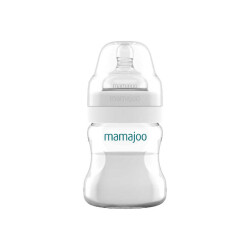 Mamajoo Silver Anti-Kolik Biberon 150 ml, Yenidoğan Bebek, 0 Ay+, Yavaş Akışlı 