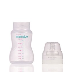 Mamajoo Silver Biberon 250ml & Yedek İkili Biberon Emziği No.1 0 Ay+ - Thumbnail