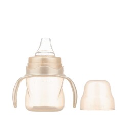 Mamajoo Silver Feeding Bottle 250ml & Non Spill Training Cup Pearl 160ml with Handle - Thumbnail