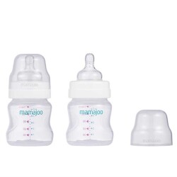 Mamajoo Silver Feeding Bottles 150ml Twin Pack - 2