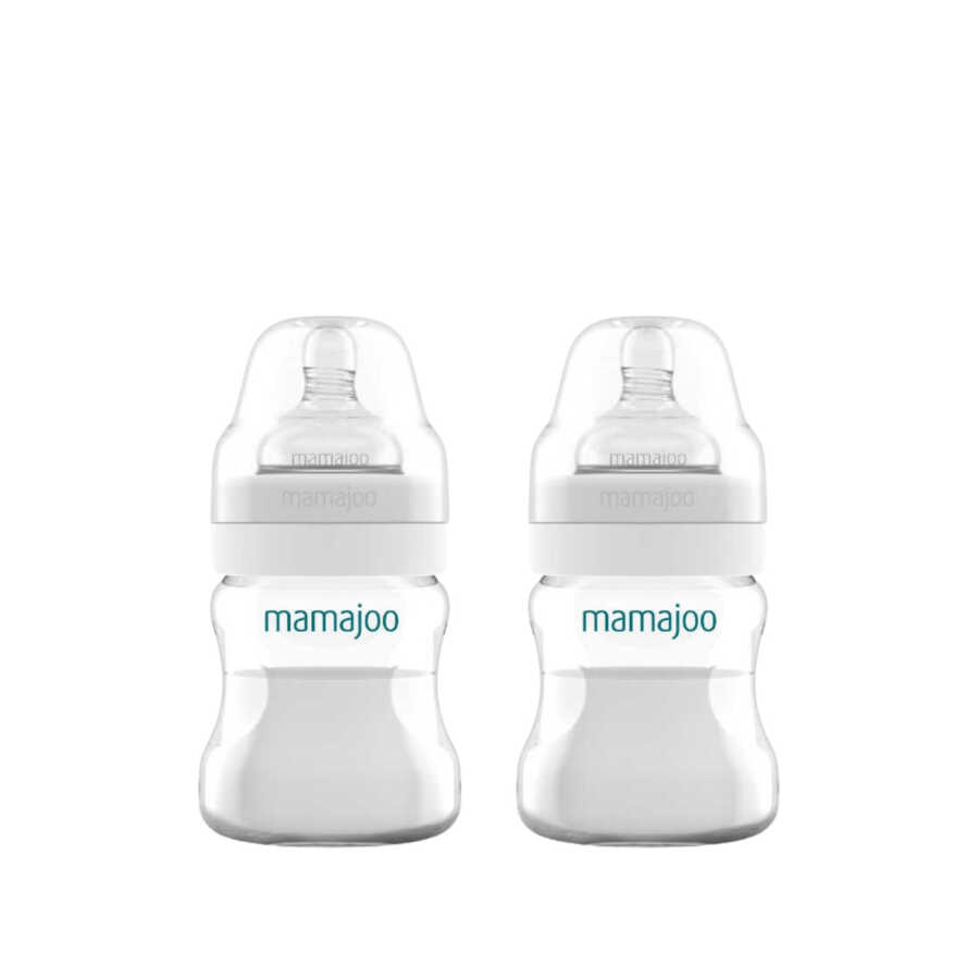 Mamajoo Antikolik Biberon Seti 150 ml 0 Ay+ | Yavaş Akışlı, İkili - Mamajoo