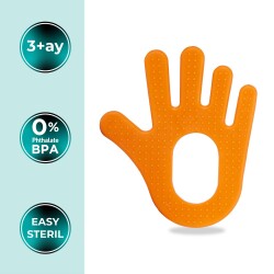 Mamajoo Soft & Fun Teether, Orange Hand - 2