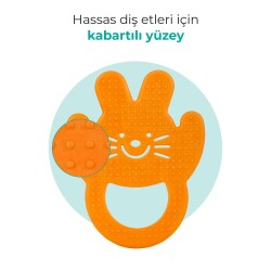 Mamajoo Soft & Fun Teether, Orange Rabbit - 3