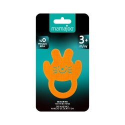 Mamajoo Soft & Fun Teether, Orange Rabbit - 4