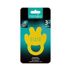 Mamajoo Soft & Fun Teether, Yellow Rabbit - 4