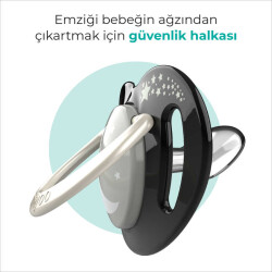 Mamajoo Ortodontik Damaklı Emzik, Black & Pearl, 0+ Ay, Emzik Saklama & Sterilizasyon Kutulu, İkili Set - 4