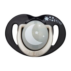 Mamajoo Sterilizasyon & Saklama Kutulu Black & Pearl Desenli İkili Ortodontik Emzik Gece & Gündüz 6 Ay - Thumbnail