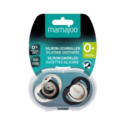 Mamajoo Ortodontik Damaklı Emzik, Pearl & Black, 0+ Ay, Emzik Saklama & Sterilizasyon Kutulu, İkili Set - 8