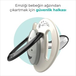 Mamajoo Ortodontik Damaklı Emzik, Pearl & Black, 6+ Ay, Emzik Saklama & Sterilizasyon Kutulu, İkili Set - 4