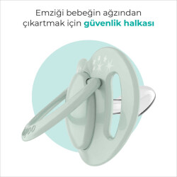Mamajoo Ortodontik Damaklı Emzik, Powder Green, 6+ Ay, Emzik Saklama & Sterilizasyon Kutulu, İkili Set - 4