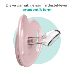 Mamajoo Ortodontik Damaklı Emzik, Powder Pink, 0+ Ay, Emzik Saklama & Sterilizasyon Kutulu, İkili Set - 3