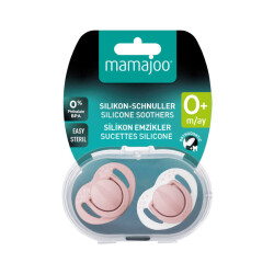 Mamajoo Ortodontik Damaklı Emzik, Powder Pink, 0+ Ay, Emzik Saklama & Sterilizasyon Kutulu, İkili Set - 8