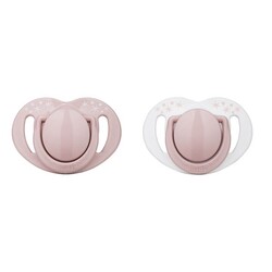 Mamajoo Sterilizasyon & Saklama Kutulu Powder Pink Desenli İkili Ortodontik Emzik / 12 Ay+ - Thumbnail
