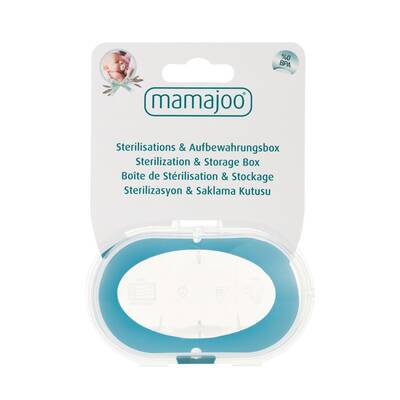 Mamajoo Sterilizasyon & Saklama Kutulu Silikon Ortodontik İkili Emzik Pembe İnek / 0 ay +