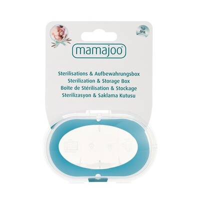 Mamajoo Sterilizasyon & Saklama Kutulu Silikon Ortodontik İkili Emzik Pembe İnek / 6 ay +